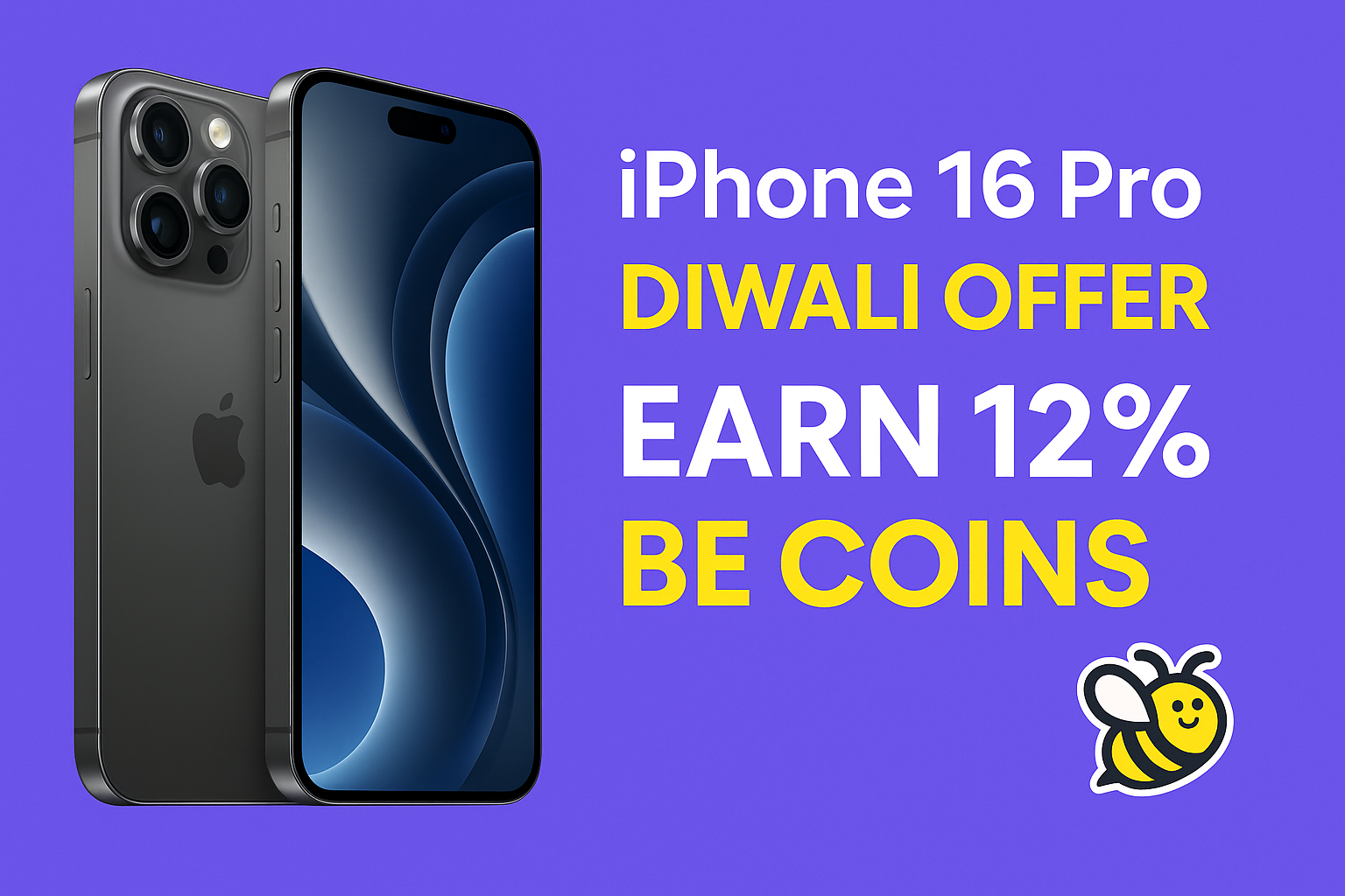 iPhone 16 Pro Diwali Sale 2025 – BonusBeez Cashback