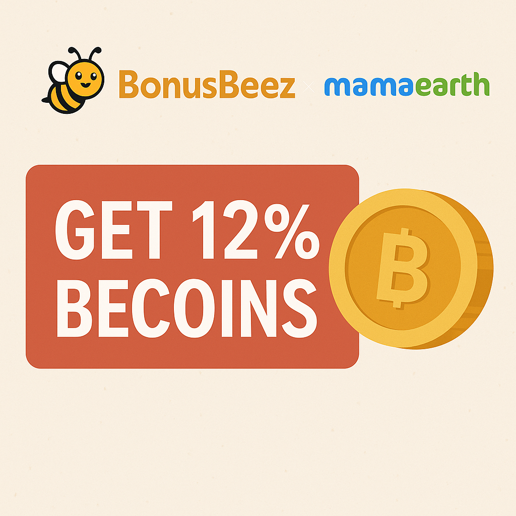 Mamaearth skincare and haircare products with BonusBeez cashback offer