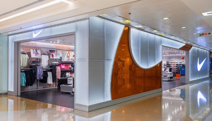 High-performance Nike activewear or running shoes